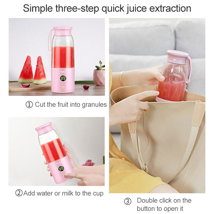 Vitamer USB Mini Portable Juicer Juice Blender Lemon Fruit Squeezers Reamers Bottle (Pink) - Electric juicers by PMC TechLife | Online Shopping South Africa | PMC TechLife | Buy Now Pay Later Mobicred