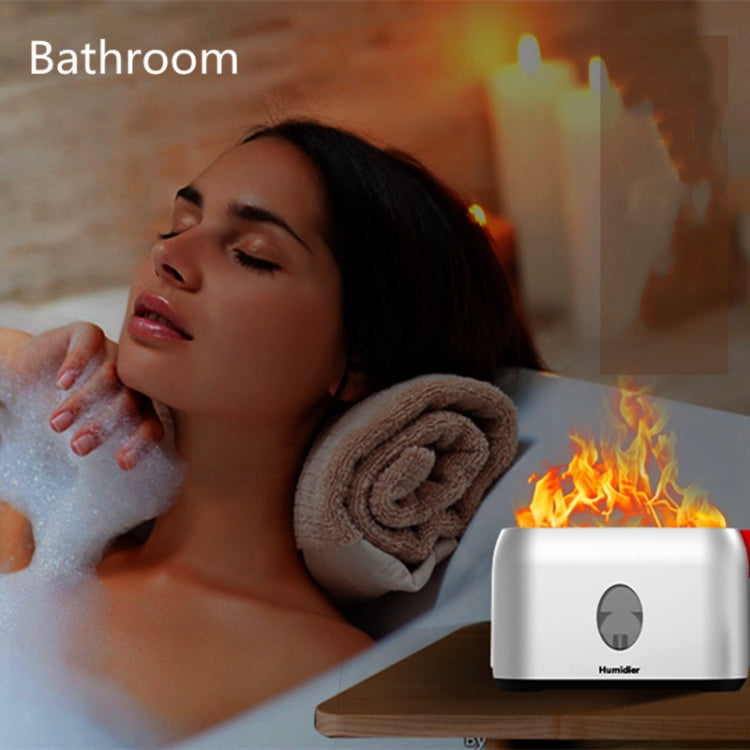 USB Simulation Flame Humidifier (White) - free shipping - PMC TechLife - Order now!