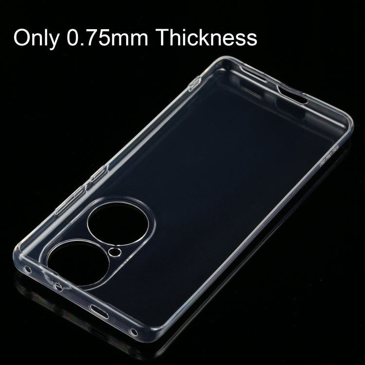 For Huawei P50 Pro 0.75mm Ultra-thin Transparent TPU Soft Protective Case - Huawei Cases by PMC Jewellery | Online Shopping South Africa | PMC Jewellery