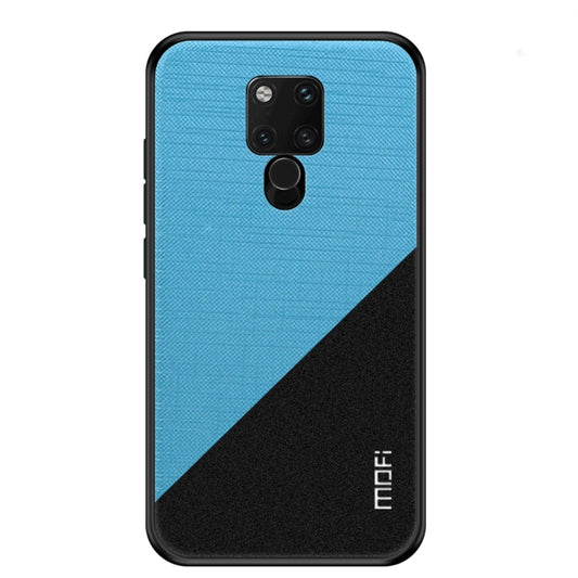 MOFI Shockproof TPU + PC + Cloth Pasted Case for Huawei Mate 20 X(Blue) - Huawei Cases by MOFI | Online Shopping South Africa | PMC Jewellery