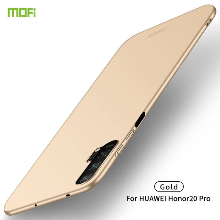 MOFI Frosted PC Ultra-thin Hard Case for Huawei Honor 20 Pro(Gold) - Honor Cases by MOFI | Online Shopping South Africa | PMC Jewellery