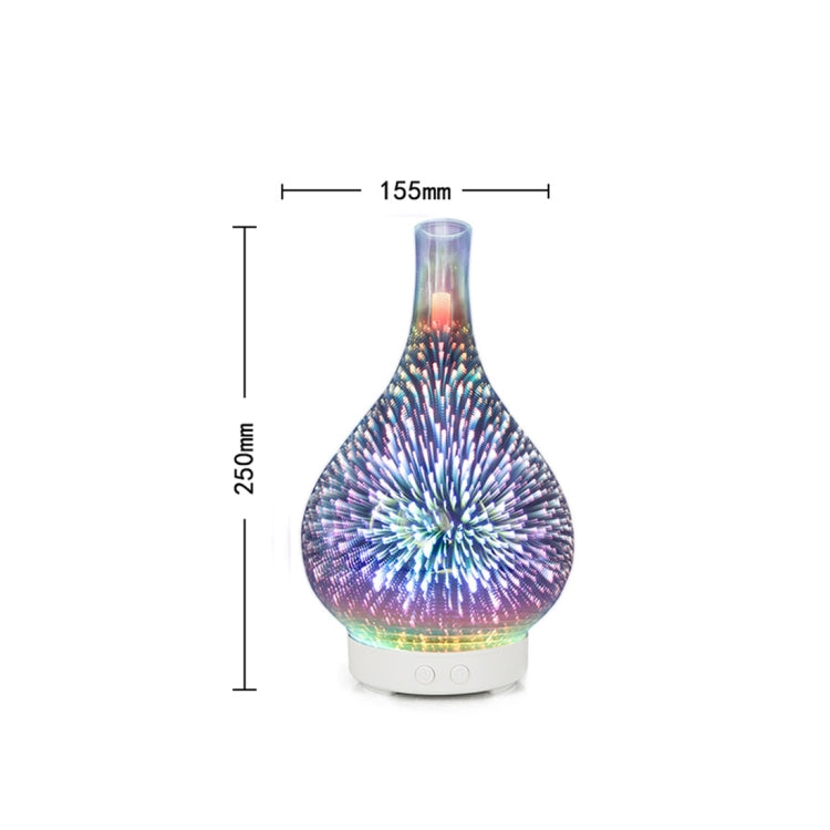 Mini 100ml Household Humidifier Ultrasonic Creative Purification 3D Glass Aromatherapy Machine Automatic Alcohol Sprayer, UK Plug - free shipping - PMC TechLife - Order now!