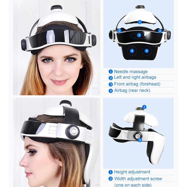 Electronic Air Pressure Head Massager, Relaxed Music Helmet Massager, US Plug - free shipping - PMC TechLife - Order now!