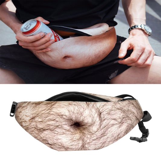 Creative Funny Anti-harassment Artificial Hairy Belly Shape Outdoor Bags, Multifunctional Portable Unisex Sports Belly Waist Bag - Waist Bags by PMC Jewellery | Online Shopping South Africa | PMC Jewellery | Buy Now Pay Later Mobicred