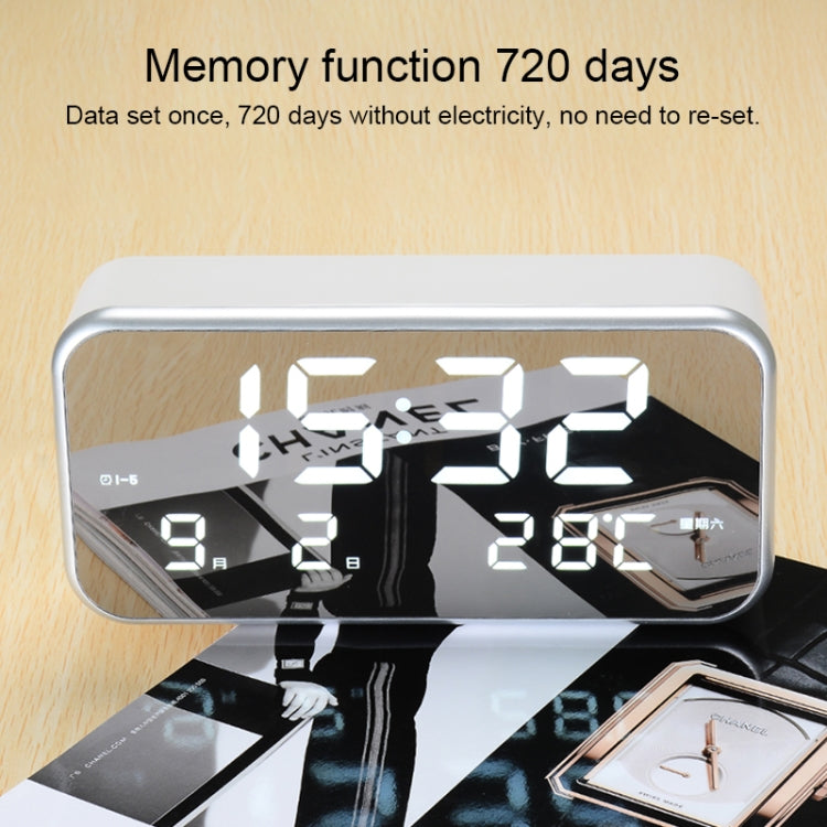 Multi-functional Large Screen LED Digital Music Alarm Clock with Time / Week / Temperature / Calendar Display & Remote Control, DC 5V - Alarm Clocks by PMc TechLife | Online Shopping South Africa | PMc TechLife | Buy Now Pay Later Mobicred