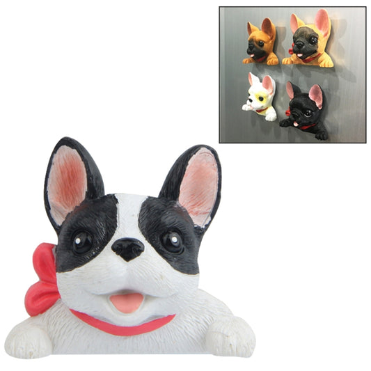 Home Decoration Originality French Bulldog Tie 3D Magnetic Buckle Fridge Paste - Fridge Magnets by PMC Jewellery | Online Shopping South Africa | PMC Jewellery | Buy Now Pay Later Mobicred