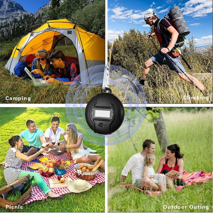 Q3 Outdoor Portable Solar Pest Control Insect Bugs Ultrasonic Mosquito Repellent Repeller Killer with Compass Function - Repellents by PMC Jewellery | Online Shopping South Africa | PMC Jewellery | Buy Now Pay Later Mobicred