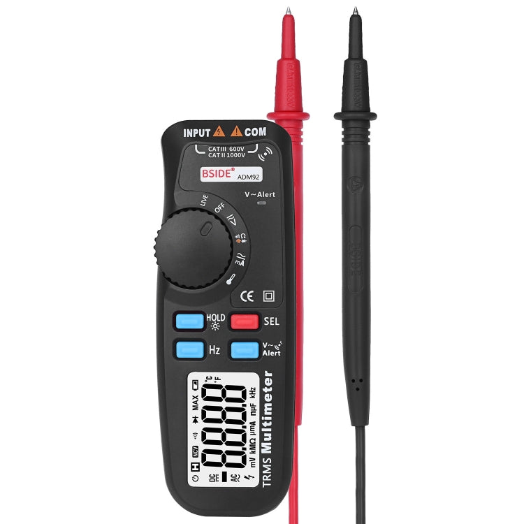 BSIDE ADM92 Handheld True RMS Digital Multimeter Auto Range 6000 Counts TRMS Tester with Live Wire Check Temp NCV Hz ohm Diode - Current & Voltage Tester by PMC Jewellery | Online Shopping South Africa | PMC Jewellery | Buy Now Pay Later Mobicred