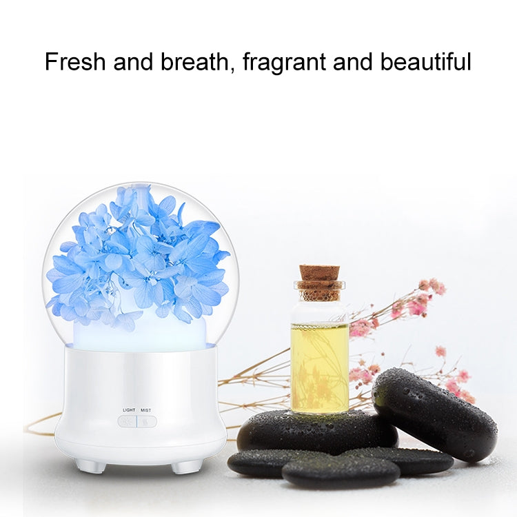 ML-824 100ML Gypsophila Flowers Aromatherapy Diffuser Air Humidifier with Colorful LED Light for Office / Home(Blue) - Air Purifiers & Accessories by PMC Jewellery | Online Shopping South Africa | PMC Jewellery | Buy Now Pay Later Mobicred