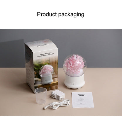 ML-824 100ML Gypsophila Flowers Aromatherapy Diffuser Air Humidifier with Colorful LED Light for Office / Home(Blue) - Air Purifiers & Accessories by PMC Jewellery | Online Shopping South Africa | PMC Jewellery | Buy Now Pay Later Mobicred