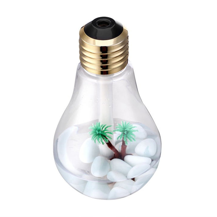 400ML Colorful Light Portable Bulb Shape Aromatherapy Air Purifier Humidifier for Home / Office / Car(Gold) - Air Purifiers & Accessories by PMC TechLife | Online Shopping South Africa | PMC TechLife | Buy Now Pay Later Mobicred