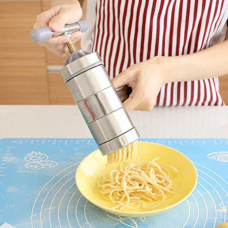 Household Stainless Steel Manual Pasta Machine Hand Pressure Noodle Machine Noodle Maker with 5 Models - Gadgets by PMC TechLife | Online Shopping South Africa | PMC TechLife | Buy Now Pay Later Mobicred