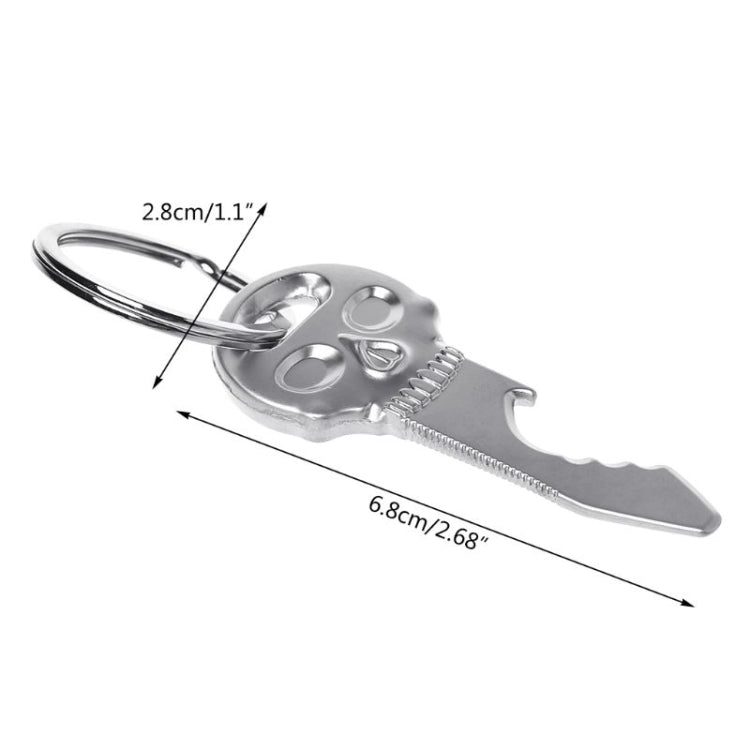 5 PCS Multi-function Skull Bottle Opener Key Chain Car Key Pendant, Size: 6.8x2.8cm - Key Rings by PMC TechLife | Online Shopping South Africa | PMC TechLife | Buy Now Pay Later Mobicred