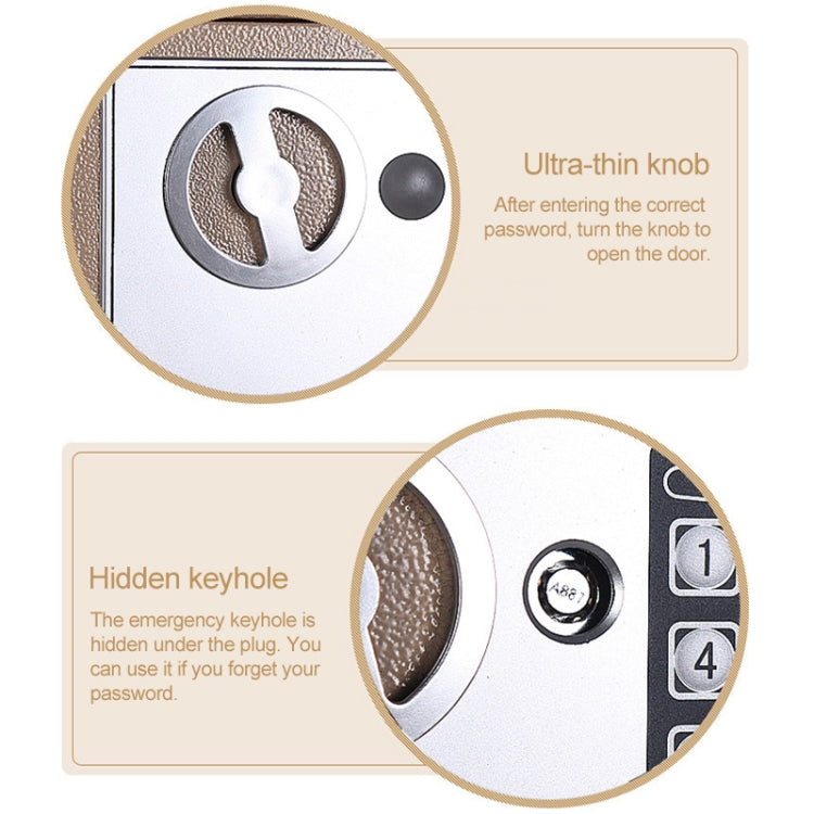 17E Home Mini Electronic Security Lock Box Wall Cabinet Safety Box without Coin-operated Function(Obsidian Black) - Safety Box by PMc TechLife | Online Shopping South Africa | PMc TechLife | Buy Now Pay Later Mobicred