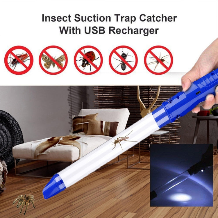 SK818 USB Charging Insects Bugs Suction Traps Electric Pest Spider Catcher with LED Light(Blue) - Other by PMC TechLife | Online Shopping South Africa | PMC TechLife | Buy Now Pay Later Mobicred
