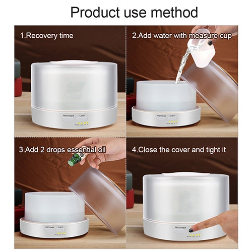 T700 Remote Control Clear White Air Humidifier Automatic Alcohol Sprayer Essential Oil Diffuser Ultrasonic Mist Maker Ultrasonic Aroma Diffuser Atomizer Color LED, Capacity: 700ml, DC 24V, US Plug - Air Purifiers & Accessories by PMC TechLife | Online Shopping South Africa | PMC TechLife | Buy Now Pay Later Mobicred