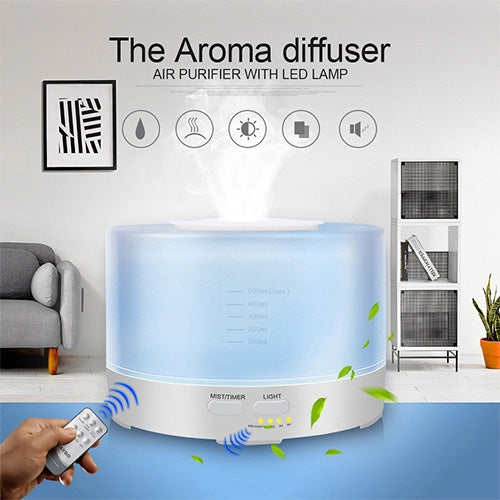 T700 Remote Control Clear White Air Humidifier Automatic Alcohol Sprayer Essential Oil Diffuser Ultrasonic Mist Maker Ultrasonic Aroma Diffuser Atomizer Color LED, Capacity: 700ml, DC 24V, US Plug - Air Purifiers & Accessories by PMC TechLife | Online Shopping South Africa | PMC TechLife | Buy Now Pay Later Mobicred
