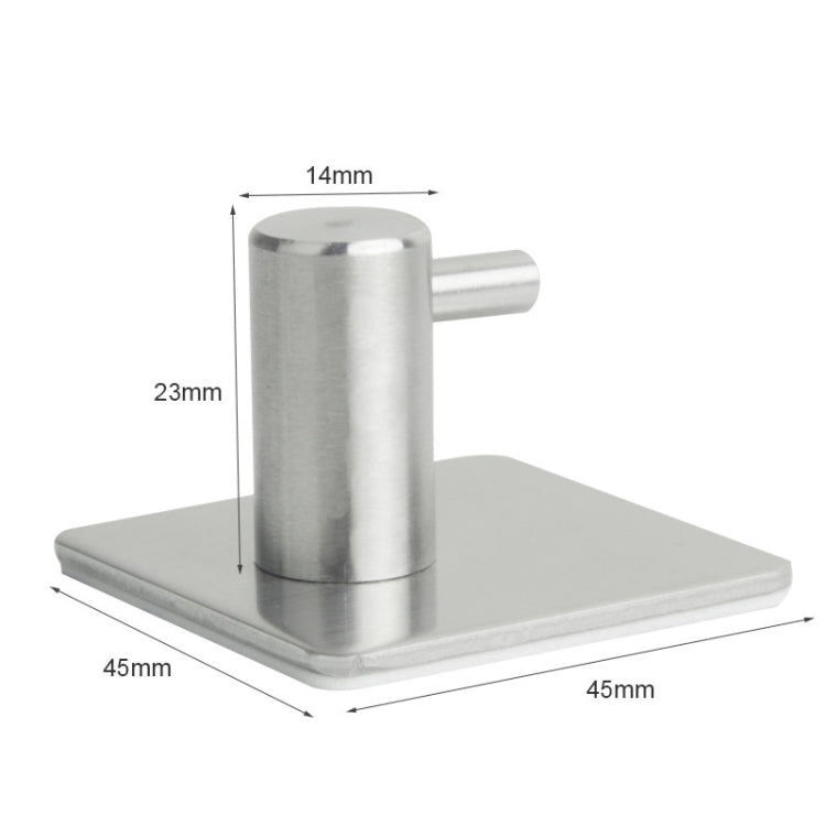 Stainless Steel Cylinder Hanger Bathroom Non-perforated Storage Clothes Hook, Size:14mm (Silver) - Hook by PMC TechLife | Online Shopping South Africa | PMC TechLife | Buy Now Pay Later Mobicred