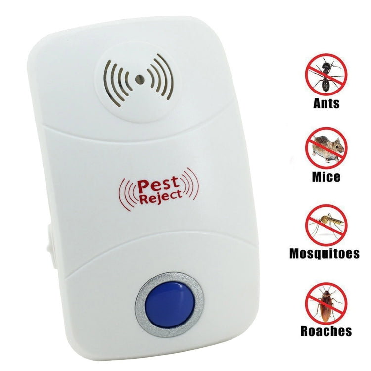 Electronic Ultrasonic Mosquito Rat Pest Control Repeller with LED Light, UK Plug, AC90V-250V(White) - Repellents by PMC TechLife | Online Shopping South Africa | PMC TechLife | Buy Now Pay Later Mobicred