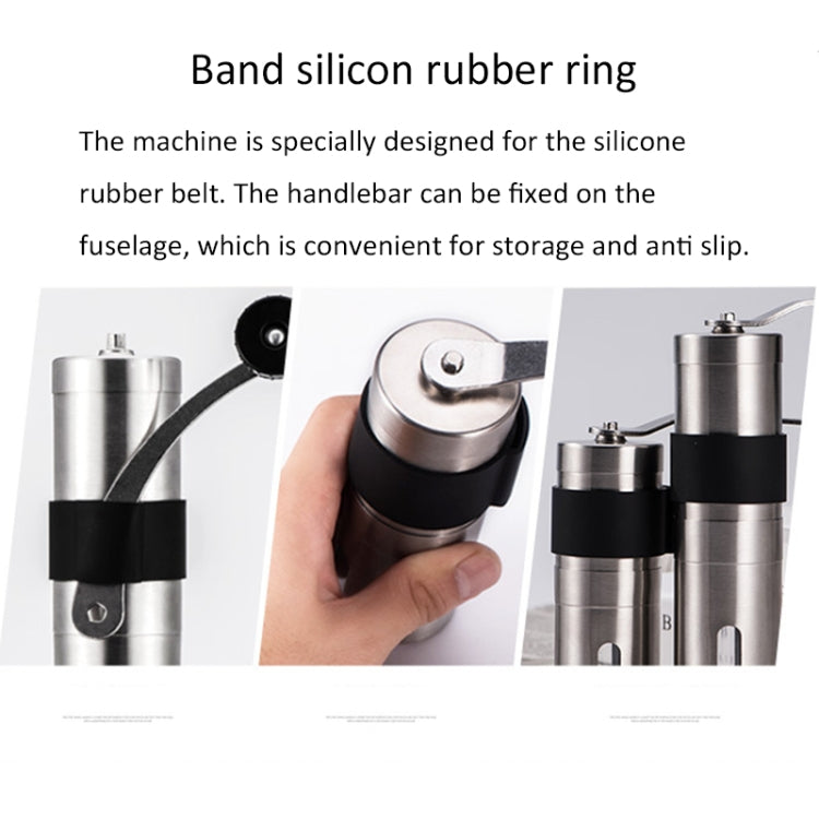 Portable Conical Burr Mill Manual Stainless Steel Hand Crank Coffee Bean Grinder, Capacity: 30g - Coffee Tools by PMC TechLife | Online Shopping South Africa | PMC TechLife | Buy Now Pay Later Mobicred