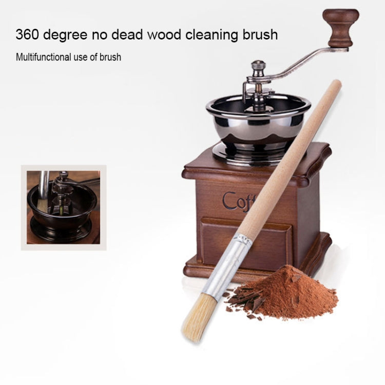 2 PCS Wood Handle Bristles Coffee Grinder Dusting Cleaning Brush, Length: 19.5cm - Coffee Tools by PMC TechLife | Online Shopping South Africa | PMC TechLife | Buy Now Pay Later Mobicred