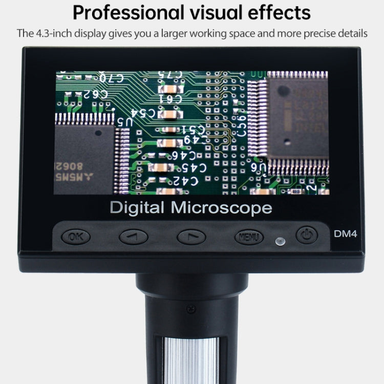 720P 4.3 inch Display Screen HD Industrial Digital Microscope - Digital Microscope by PMC Jewellery | Online Shopping South Africa | PMC Jewellery | Buy Now Pay Later Mobicred