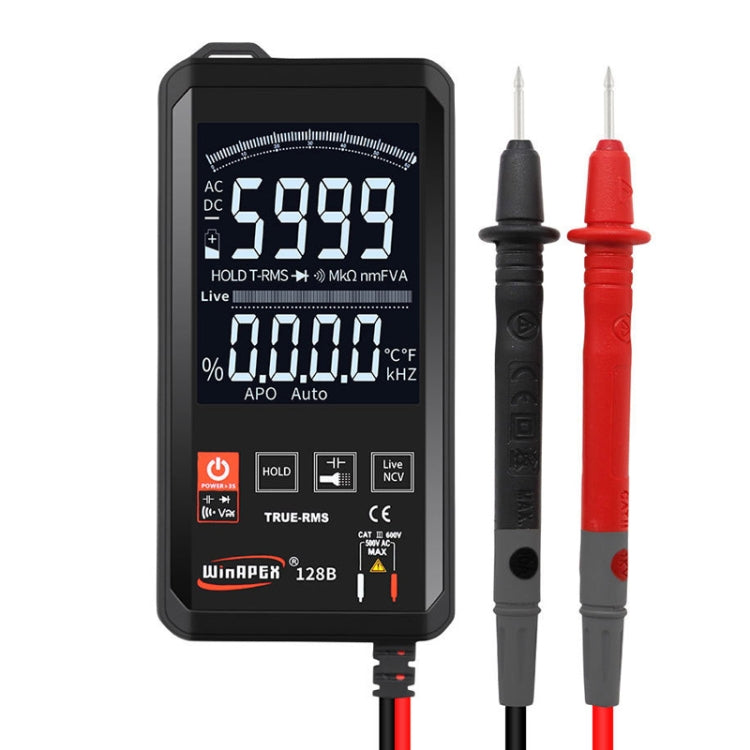 HY128B Reverse Display Screen Ultra-thin Touch Smart Digital Multimeter Fully Automatic High Precision True Effective Value Multimeter - Digital Multimeter by PMC Jewellery | Online Shopping South Africa | PMC Jewellery | Buy Now Pay Later Mobicred