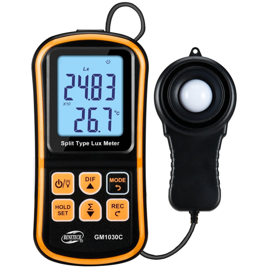 BENETECH GM1030C Portable Split Digital Illuminometer LUX Meter - Light & Sound Meter by BENETECH | Online Shopping South Africa | PMC Jewellery | Buy Now Pay Later Mobicred