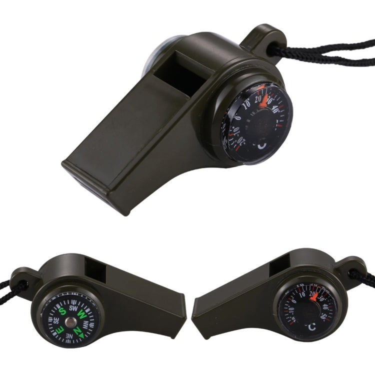 3 in 1 Outdoor Mini Multi-function Portable Handheld Lifesaving Whistle Compass Thermometer - Hiking Meter by PMC TechLife | Online Shopping South Africa | PMC TechLife | Buy Now Pay Later Mobicred