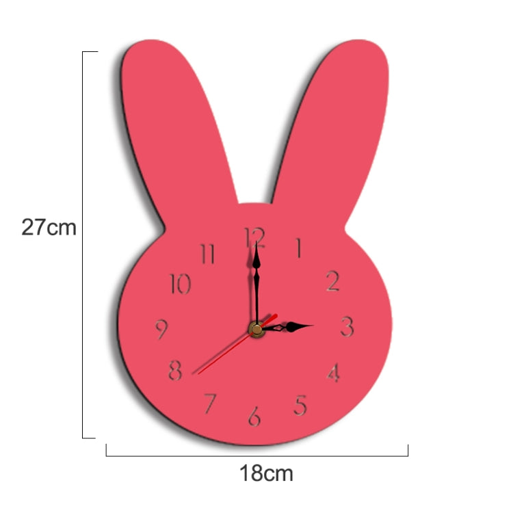 Rabbit Pattern Creative Living Room Decorative Wall Clock (Pink) - free shipping - PMc TechLife - Order now!