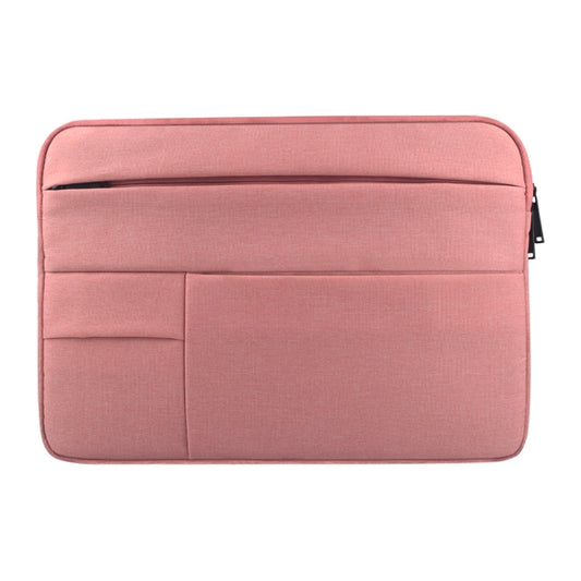 Universal Multiple Pockets Wearable Oxford Cloth Soft Portable Leisurely Laptop Tablet Bag, For 13.3 inch and Below Macbook, Samsung, Lenovo, Sony, DELL Alienware, CHUWI, ASUS, HP (Pink) - 13.3 inch by PMC Jewellery | Online Shopping South Africa | PMC Jewellery | Buy Now Pay Later Mobicred