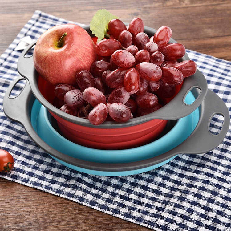 Creative Folding Vegetables Fruits Storage Basket Organizer Drain Basket, S, Size: 24.5*20*9cm (Green) - Gadgets by PMC TechLife | Online Shopping South Africa | PMC TechLife | Buy Now Pay Later Mobicred