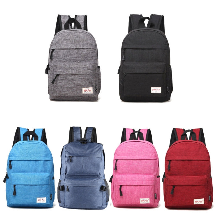 Universal Multi-Function Canvas Cloth Laptop Computer Shoulders Backpack Students Bag for 13-15 inch, Size: 36x25x10cm(Black) - Backpack by PMC Jewellery | Online Shopping South Africa | PMC Jewellery | Buy Now Pay Later Mobicred