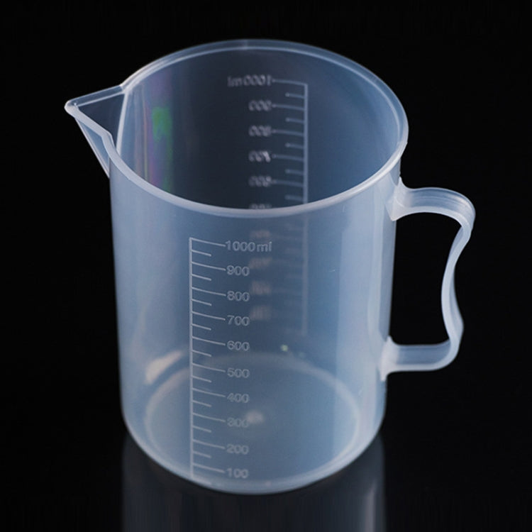 1000ml Thin Section PP Plastic Flask Digital Measuring Cup Cylinder Scale Measure Glass Lab Laboratory Tools (Transparent) - Gadgets by PMC Jewellery | Online Shopping South Africa | PMC Jewellery