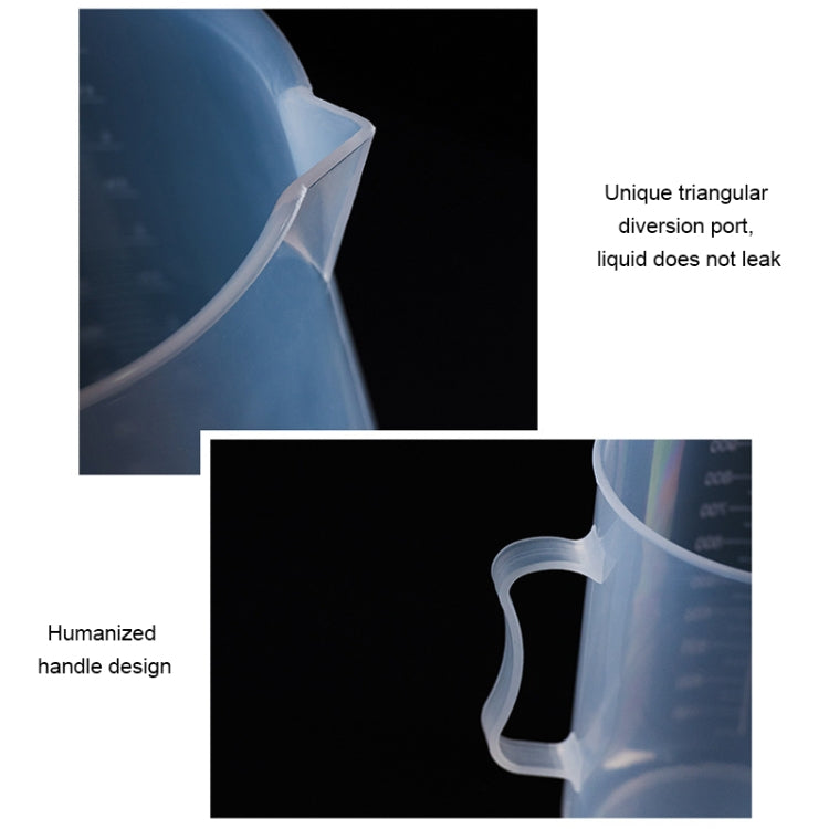 10 PCS 250ml Food Grade PP Plastic Flask Digital Measuring Cup Cylinder Scale Measure Glass Lab Laboratory Tools(Transparent) - Gadgets by PMC TechLife | Online Shopping South Africa | PMC TechLife | Buy Now Pay Later Mobicred