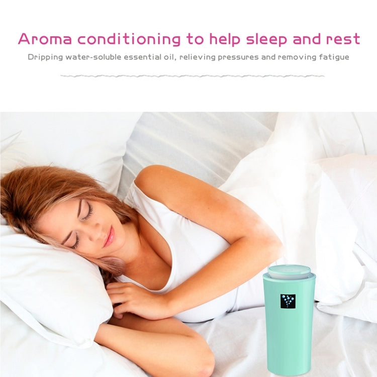 Small-3 2W Humidifier Moisture Meter Moisturizing Instrument with LED Night Light, Water Tank Capacity: 260ml(Blue) - Air Purifiers & Accessories by PMC TechLife | Online Shopping South Africa | PMC TechLife | Buy Now Pay Later Mobicred