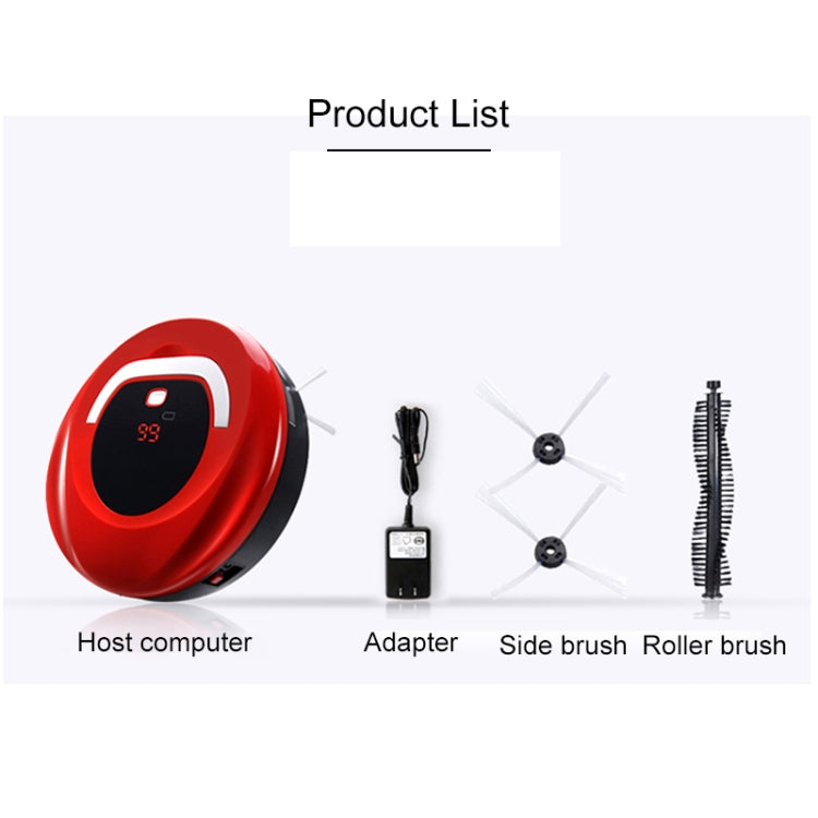 FD-RSW(C) Smart Household Sweeping Machine Cleaner Robot(Red) - Robot Vacuum Cleaner by PMC TechLife | Online Shopping South Africa | PMC TechLife | Buy Now Pay Later Mobicred