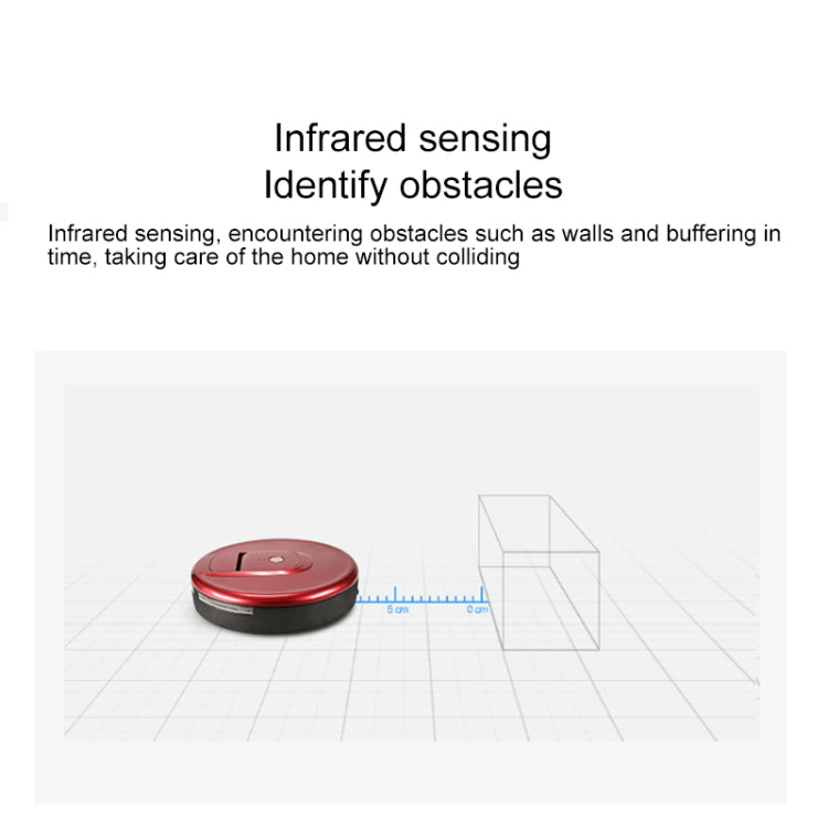 FD-RSW(E) Smart Household Sweeping Machine Cleaner Robot(Red) - Robot Vacuum Cleaner by PMC TechLife | Online Shopping South Africa | PMC TechLife | Buy Now Pay Later Mobicred