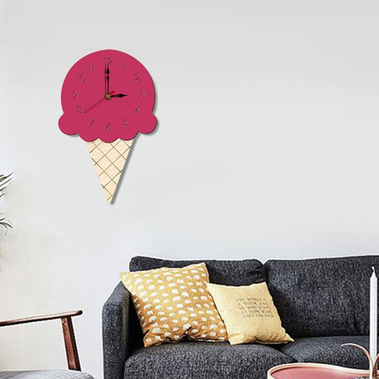 Ice Cream Styling Decorative Wall Clock (Pink) - free shipping - PMc TechLife - Order now!