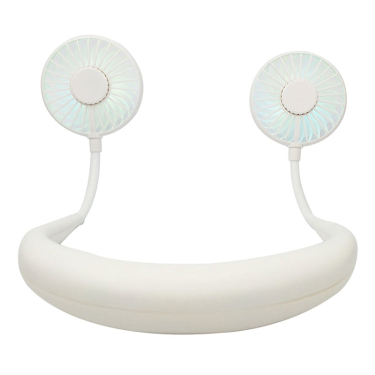 Creative Mini Hanging Neck Type Fan Outdoor LED Fan (White) - Electric Fans by PMC Jewellery | Online Shopping South Africa | PMC Jewellery | Buy Now Pay Later Mobicred