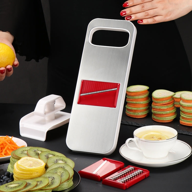 C321 Multifunctional Household Kitchen Stainless Steel Vegetables Cutter Potato Grater (Silver) - Cutter & Peeler by PMC TechLife | Online Shopping South Africa | PMC TechLife | Buy Now Pay Later Mobicred