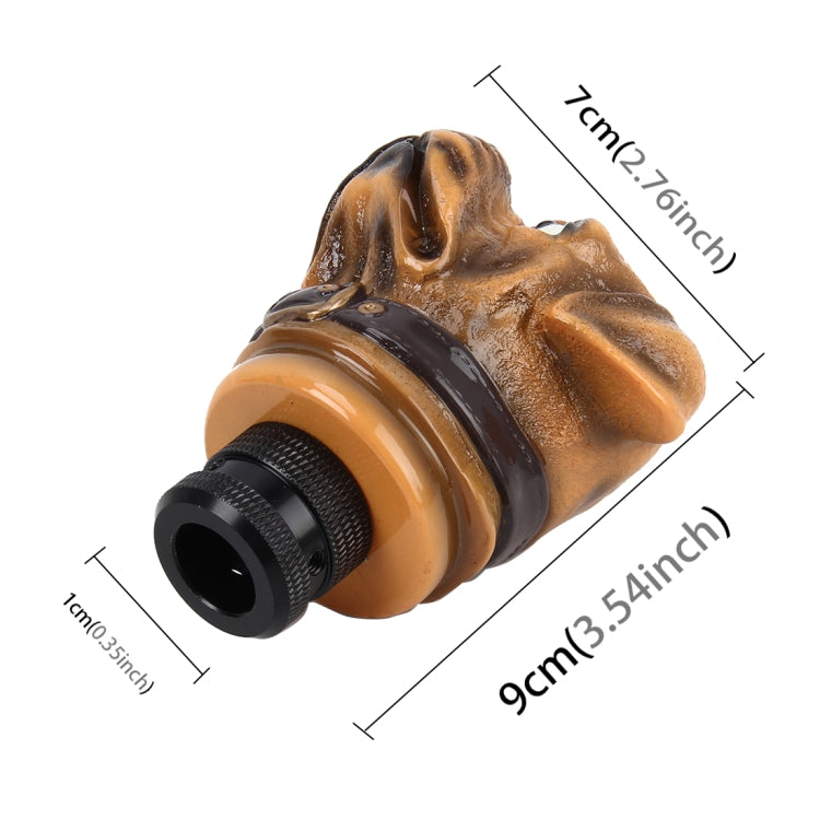 Bulldog Shaped Universal Vehicle Car Shifter Cover Manual Automatic Gear Shift Knob - Shift Knob by PMC TechLife | Online Shopping South Africa | PMC TechLife | Buy Now Pay Later Mobicred