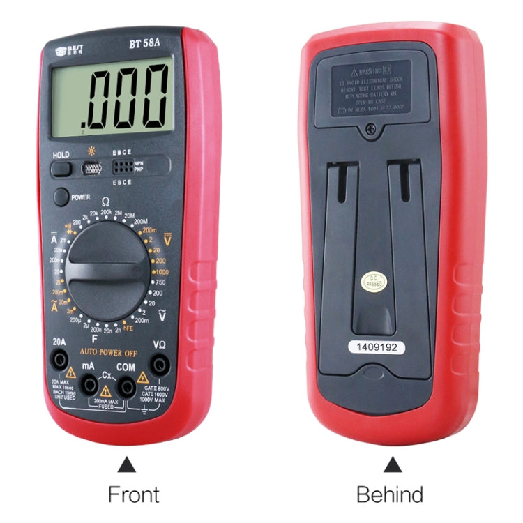 Repair Tools for Mobile & Tablet, BEST-58A Multi Function Digital Multimeter - Current & Voltage Tester by BEST | Online Shopping South Africa | PMC TechLife | Buy Now Pay Later Mobicred