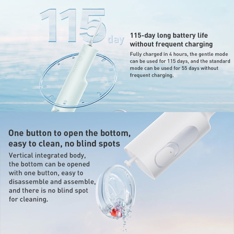 Original Xiaomi Mijia F300 Electric Pulse Oral Irrigator Tooth Cleaner, Capacity : 240mL (White) - Oral Irrigators by Xiaomi | Online Shopping South Africa | PMC Jewellery | Buy Now Pay Later Mobicred