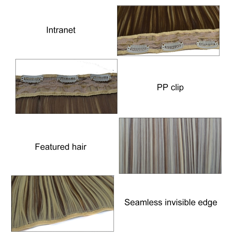 12M27# One-piece Seamless Five-clip Wig Long Straight Wig Piece - free shipping - PMC TechLife - Order now!