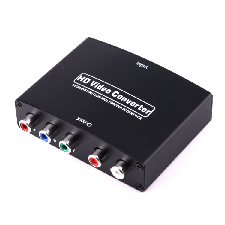 1080P HD HDMI to YPbPr Video and R/L Audio Adapter Converter(Black) - Converter by PMC Jewellery | Online Shopping South Africa | PMC Jewellery | Buy Now Pay Later Mobicred