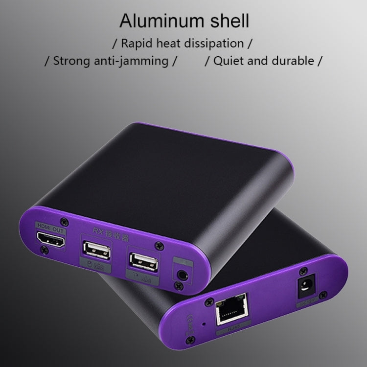 CAT872-KVM HDMI Extender (Receiver & Sender) over CAT5e/CAT6 Cable with USB Port and KVM Function, Transmission Distance: 200m(US Plug) - Amplifier by PMC TechLife | Online Shopping South Africa | PMC TechLife | Buy Now Pay Later Mobicred