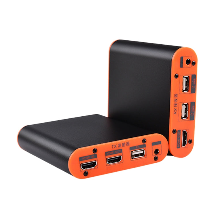 OPT882-KVM HDMI Extender (Receiver & Sender) Fiber Optic Extender with USB Port and KVM Function, Transmission Distance: 20KM (US Plug) - Amplifier by PMC TechLife | Online Shopping South Africa | PMC TechLife | Buy Now Pay Later Mobicred