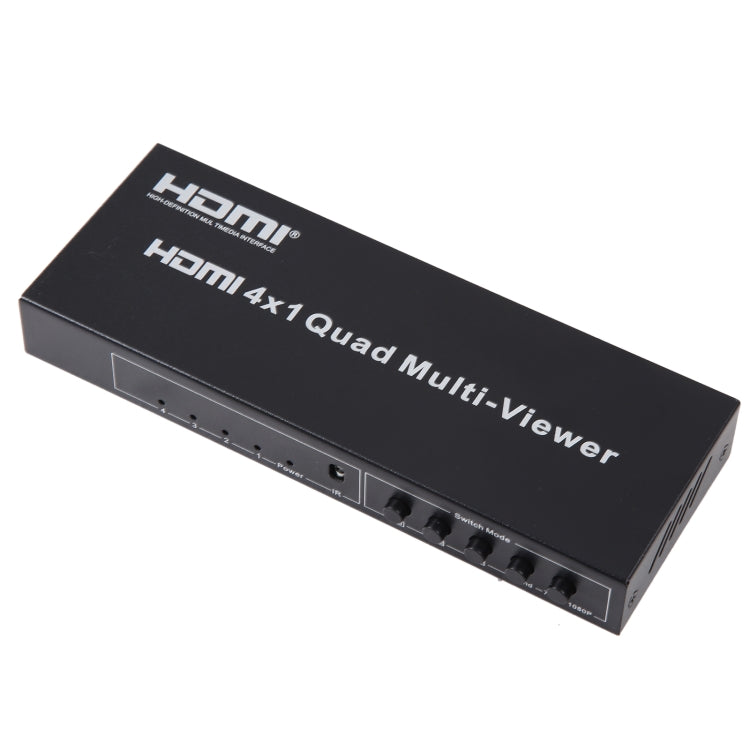 4 in 1 Out HDMI Quad Multi-viewer with Seamless Switcher, EU Plug - Switch by PMC Jewellery | Online Shopping South Africa | PMC Jewellery | Buy Now Pay Later Mobicred