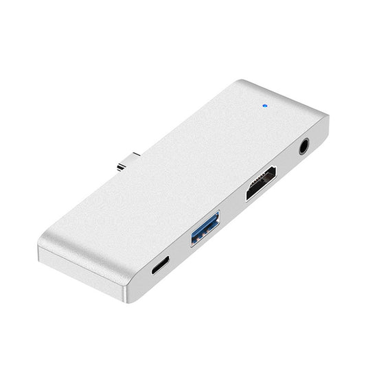 HW-TC29 4 In 1 Type-C / USB-C Multifunctional Extension HUB Adapter iPad Pro Hub (Silver) - USB HUB by PMC Jewellery | Online Shopping South Africa | PMC Jewellery | Buy Now Pay Later Mobicred